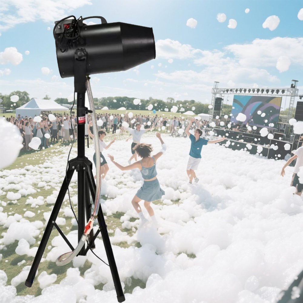 Foam Machine for Party,Party Shaking Head Jet Bubble Machine,Party Foam Cannon,for Backyard,Pool,Outdoor Events,Birthdays,Celebrations and Party