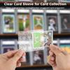 240 Crystal Plastic Card Holders, 3 X 4 Inch Sleeve Protectors, Trading Card Cases for Sports, Anime, and Game Decks, Clear Card Covers view 2