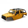 1/10 RC Jeep Wrangler Convertible Hard Shell Kit, for 1/10 RC Crawler TRX4 Axial SCX10 90046 90027 313 Wheelbase Shell Modification Accessories (Yellow) view 1