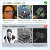 2-in-1 Microscope & Camera for Adults Kids with Dual Lens Photo & Video AUKCLAX Digital Magnifying Glass 2.4" IPS Screen 200W Pixels 500X Magnification Adjustable LED Coin Microscope Connection to PC view 3