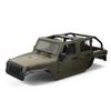 1/10 RC Jeep Wrangler Convertible Hard Shell Kit, for 1/10 RC Crawler TRX4 Axial SCX10 90046 90027 313 Wheelbase Shell Modification Accessories (Military Green) view 1