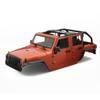 1/10 RC Jeep Wrangler Convertible Hard Shell Kit, for 1/10 RC Crawler TRX4 Axial SCX10 90046 90027 313 Wheelbase Shell Modification Accessories (Orange) view 1