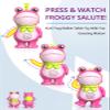 Inspireyes Walkie Talkies for Kids Rechargable 3 Pack,Cute Saluting Frog Toy,Toddler Playset Indoor Outdoor Toy with Stickers, Birthday Gift for 3 4 5 6 7 8 Year Old Girls Boys view 2