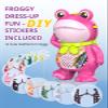 Inspireyes Walkie Talkies for Kids Rechargable 3 Pack,Cute Saluting Frog Toy,Toddler Playset Indoor Outdoor Toy with Stickers, Birthday Gift for 3 4 5 6 7 8 Year Old Girls Boys view 4