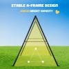 440lbs Swing Set for Backyard with 40 inch LED Saucer Swing and Heavy-Duty A-Frame Metal Stand, Swing Set Outdoor for Kids view 3