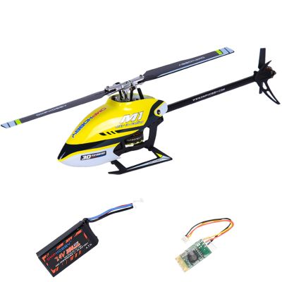 Buddy RC OMPHOBBY M1 V1 RC Helicopter for Adults - 6CH 3D Aerobatic RC Helicopters Outdoor with Dual Brushless Direct-Drive Motors, Outdoor Mini RC Aircraft for Advanced PilotsBNF Version, Yellow