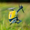 Buddy RC OMPHOBBY M1 V1 RC Helicopter for Adults - 6CH 3D Aerobatic RC Helicopters Outdoor with Dual Brushless Direct-Drive Motors, Outdoor Mini RC Aircraft for Advanced PilotsBNF Version, Yellow view 2