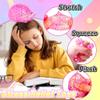1Pcs Squishy Hedgehog Sugar Stress Balls Squeeze Toy for Kids, Slow Rise Squishy Hedgehog Sensory Fidget Toys, Glitter Sugar Squish Ball Easter Basket Stuffers (Pink) view 4