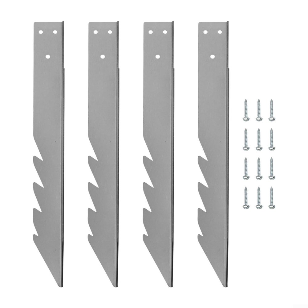 4PCS Ground Anchors, Heavy Duty Anchor Kit, Outdoor Swing Garden Anchors Swing Fixings for Swings, 4pcs Bracket and 12pcs Screw