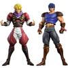 MABAIUDE JJBA Figure Jonathan Joestar and Brando Action Figure, 22cm Anime Figurine JJBA Super Action Statue, Articulated Movable Figures with Parts, PVC People Collection view 1