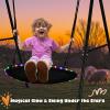 40 Inch Tree Swing with LED Light for Kids, 900lbs Flying Saucer Swing, with Adjustable Hanging Straps, for Indoor and Outdoor, Great Gifts for Kids (40INCH) view 3