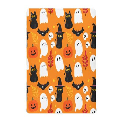 Kigai Halloween Boo Crib Sheet for Boys and Girls Jersey Knit Fitted Baby Sheet for Standard Crib Toddler Mattress Cozy Soft Breathable, 27x39 inch
