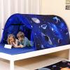 CRAWLBO Kids Bed Tent Twin Beds -Zoos Wonder Play Tents Boys Girls Ventilated Indoor Play Tent Children Promotes Independent Play, Stimulates Imagination Set-Up Playhouse (Galaxy) view 1
