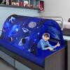 CRAWLBO Kids Bed Tent Twin Beds -Zoos Wonder Play Tents Boys Girls Ventilated Indoor Play Tent Children Promotes Independent Play, Stimulates Imagination Set-Up Playhouse (Galaxy) view 3