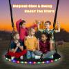 48 Inch Tree Swing with LED Light for Kids, 900lbs Flying Saucer Swing, with Adjustable Hanging Straps, for Indoor and Outdoor, Great Gifts for Kids (48INCH) view 2