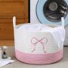 Honeydak Pink Laundry Basket Coquette Bow Hamper 13 x 20 Inches view 4