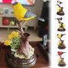 QHUDLV Electronic Bird Toys - Simulation Bird Toys, Singing Chirping Birds Toy, Sound Bird Figurine Toy, Simulation Birds for Kids Electric Toys Home Office Room Decoration Birthday Gifts (White) view 4