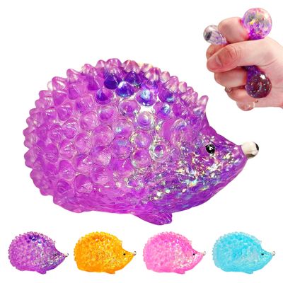 1Pcs Hedgehog Sugar Squishy Stress Balls, Kawaii Hedgehog Sugar Ball Squishy Toys for Kids Adults, Sensory Squeeze Fidget Toys for Easter Basket Stuffers,, Goodie Bag Stuffers