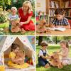 5 in 1 Capybara Plush Toys 12.8" Mommy Capybara Stuffed Animal with 3 Babies Capibaras Peluches Inside, Cute Stuffed Capybara Plushies Pillow Capybara Toys for Kids Birthday Easter Stuffers Gifts view 3