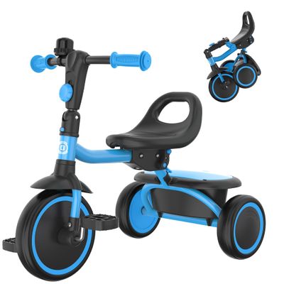 besrey Kids Tricycles Age 18 Month to 5 Years, Toddler Tricycle Kids Trikes Tricycle, Gift Toddler Tricycles for 2-5 Year Olds, Gift & Toys for Boy & Girl, Trikes for Toddlers, Light Blue