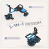 besrey Kids Tricycles Age 18 Month to 5 Years, Toddler Tricycle Kids Trikes Tricycle, Gift Toddler Tricycles for 2-5 Year Olds, Gift & Toys for Boy & Girl, Trikes for Toddlers, Light Blue view 2