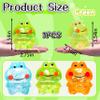 1Pcs Squishy Frog Stress Balls for Adults Maltose Ball Sensory Fidget Toys for Kids, Frog Sugar Ball, Slow-Rise Squishy Sugar Stress Toy, Animal Squeeze Toys (Green) view 2