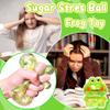 1Pcs Squishy Frog Stress Balls for Adults Maltose Ball Sensory Fidget Toys for Kids, Frog Sugar Ball, Slow-Rise Squishy Sugar Stress Toy, Animal Squeeze Toys (Green) view 4