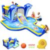 8 in 1 Inflatable Water Bounce House,Water Slide Inflated Bouncer for Outdoor with Blower, Water Slides for Kids Backyard, 227x 162 Swimming Pool Bouncy Castle view 1