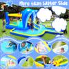 8 in 1 Inflatable Water Bounce House,Water Slide Inflated Bouncer for Outdoor with Blower, Water Slides for Kids Backyard, 227x 162 Swimming Pool Bouncy Castle view 3