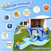 8 in 1 Inflatable Water Bounce House,Water Slide Inflated Bouncer for Outdoor with Blower, Water Slides for Kids Backyard, 227x 162 Swimming Pool Bouncy Castle view 4