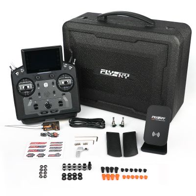 Hylukon Flysky PL18 Ultra RC Transmitter with FTR8B Receiver Kit, 18 Channel Remote Controller with IPS Touchscreen, Dual Antenna, for Airplane Helicopter Car Boat Robot Glider