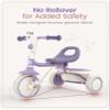 besrey Kids Tricycles Age 18 Month to 5 Years, Toddler Tricycle Kids Trikes Tricycle, Gift Toddler Tricycles for 2-5 Year Olds, Gift & Toys for Boy & Girl, Trikes for Toddlers, Dark Purple view 3