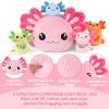 5 Pcs Axolotl Plush Toys for Girls Boys, 18.5" Mommy Axolotl Stuffed Animal with 4 Baby Axolotls Inside, Pink Stuffed Axolotl Salamander Plushies Pillow Toys Gift for Kids Easter Christmas Birthday view 4