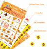 Yoklili Thanksgiving Bingo Cards - 24 Players Home Classroom Activity Holiday Party Craft Supplies (Thanksgiving) view 2