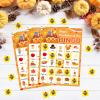 Yoklili Thanksgiving Bingo Cards - 24 Players Home Classroom Activity Holiday Party Craft Supplies (Thanksgiving) view 4