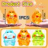 1Pcs Squishy Frog Stress Balls Frog Stretchy Squish Ball, Sensory Squeeze Fidget Toys Stress Relief Balls for Kids Adults Squeeze Squishy Toys for Anxiety Relief Gifts for Kids (Orange) view 2