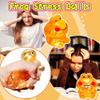 1Pcs Squishy Frog Stress Balls Frog Stretchy Squish Ball, Sensory Squeeze Fidget Toys Stress Relief Balls for Kids Adults Squeeze Squishy Toys for Anxiety Relief Gifts for Kids (Orange) view 3