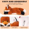 4 in 1 Fox Stuffed Animal Plush, 19" Large Mommy Stuffed Red Fox Plush Toy with 3 Baby Stuffed Foxes Inside, Huggable Fox Plushies Pillow Gifts for Kids Valentines Day Easter Christmas Birthday view 4