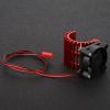 EVTSCAN RC Motor Heat Sink Upgrade Accessory High Performance Cooling Aluminum Alloy with JST Plug for 380 390 Motor 1/16 RC Car Boat Model (Red) view 3