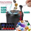 Rock Tumbler Kit, Electric Rock Tumbler Machine with LCD Display 9-Speed Motor and 9-Day Timer Adjustable, for Tumbling & Rock Polisher Grit view 4