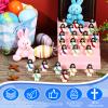Bememo 50 Pcs Mini Jesus Figures Jesus Loves You Christ Toys Little Christ Figures to Hide and Seek Sunday School Religious Party Favors Gift (Rainbow Colors) view 4