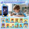 Elecoutek Kids Phone for Boy, Dinosaur Phone Toys for 3-10 Year Old Boys, Kids Mobile Phone Toy with Dual Cameras, 2.8 Inch Touchscreen, Music Player, Games with 32 GB Card, EVA Storage Box (Blue) view 4