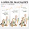 Wooden Baby Walker with Wheels, Speed & Height Adjustable, Baby Push Walker for 6-12 18 Months Boys Girls, Montessori Walker Toy for 1 Year Old Kids, Learning to Walk & Sit-to-Stand Activity Center view 4