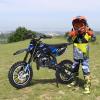 feneihe 50CC Dirt Bike, 2-Stroke Kids Dirt Bike with 10-Inch Off-Rode Tire, Mini Bike with Front and Rear Disc Brake, Up to 25 Mph, Mini Bikes for Kids 8-14 Weight Support Up to 330 LBS Blue view 4
