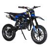 YOXIER 50cc Dirt Bike for Kids 8-14, Gas-Powered Mini Dirt Bike, 25 MPH Max Speed, Front & Rear Disc Brakes, Shock Absorption, Padded Seat, Kids Motorcycle, Mini Motorcycle Blue view 1