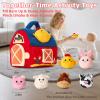 Baby Toys 6-12 Months, Surprise Barn with Stuffed Farm Animals 6Pcs, Rattle, Crinkle, Mirror, Montessori Sensory Toys for 1-3 Year Old Boys Girls, Ideal Gifts for Babies Toddlers Birthday Christmas view 4