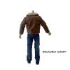 1/12 Action Figure Clothes,Leather Jacket for 6 inch Male Action Figures,6 inch Male Jackets. (Style 3-Fur Collar Brown) view 4