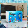 AmazingSpark 2 Set Ocean Diorama Box and Water Sticker Decor, Ocean Diorama Project Supplies Set, Cardboard Display Case Kit & Water Sticker with Double Sided Tapes for DIY Crafts Toys Dollhouse view 3