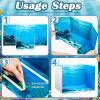 AmazingSpark 2 Set Ocean Diorama Box and Water Sticker Decor, Ocean Diorama Project Supplies Set, Cardboard Display Case Kit & Water Sticker with Double Sided Tapes for DIY Crafts Toys Dollhouse view 4