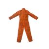 1/12 Action Figure Clothes,Jumpsuit for 6 inch Male Action Figures,6 inch Miniature Clothing (Red-Orange) view 3
